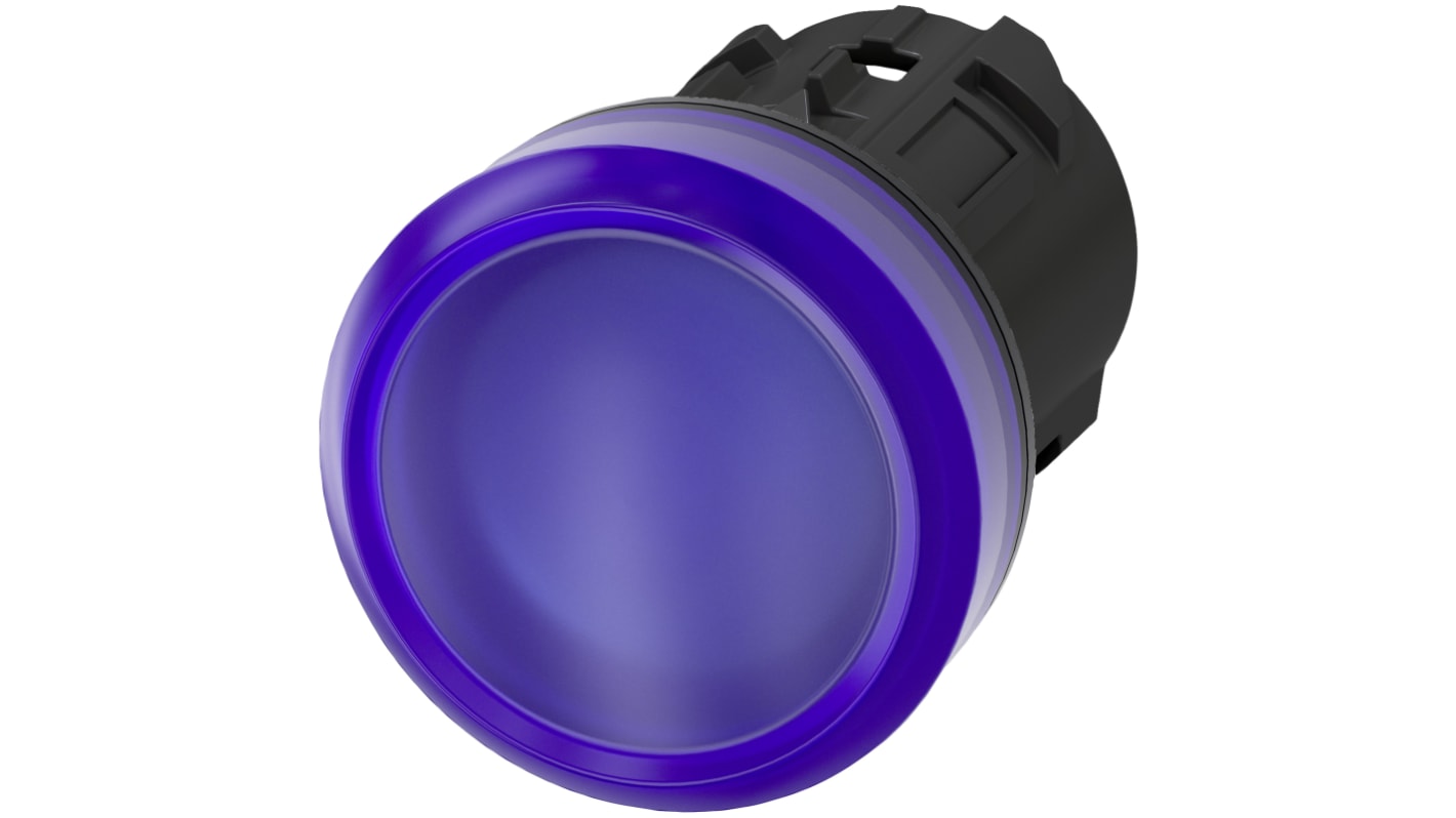 Siemens Blue Pilot Light Head, 22mm Cutout SIRIUS ACT 3SU10 Series