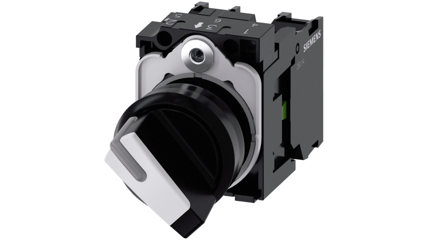 Selettore Siemens 3SU1100-2BF60-1MA0 a 2 posizioni