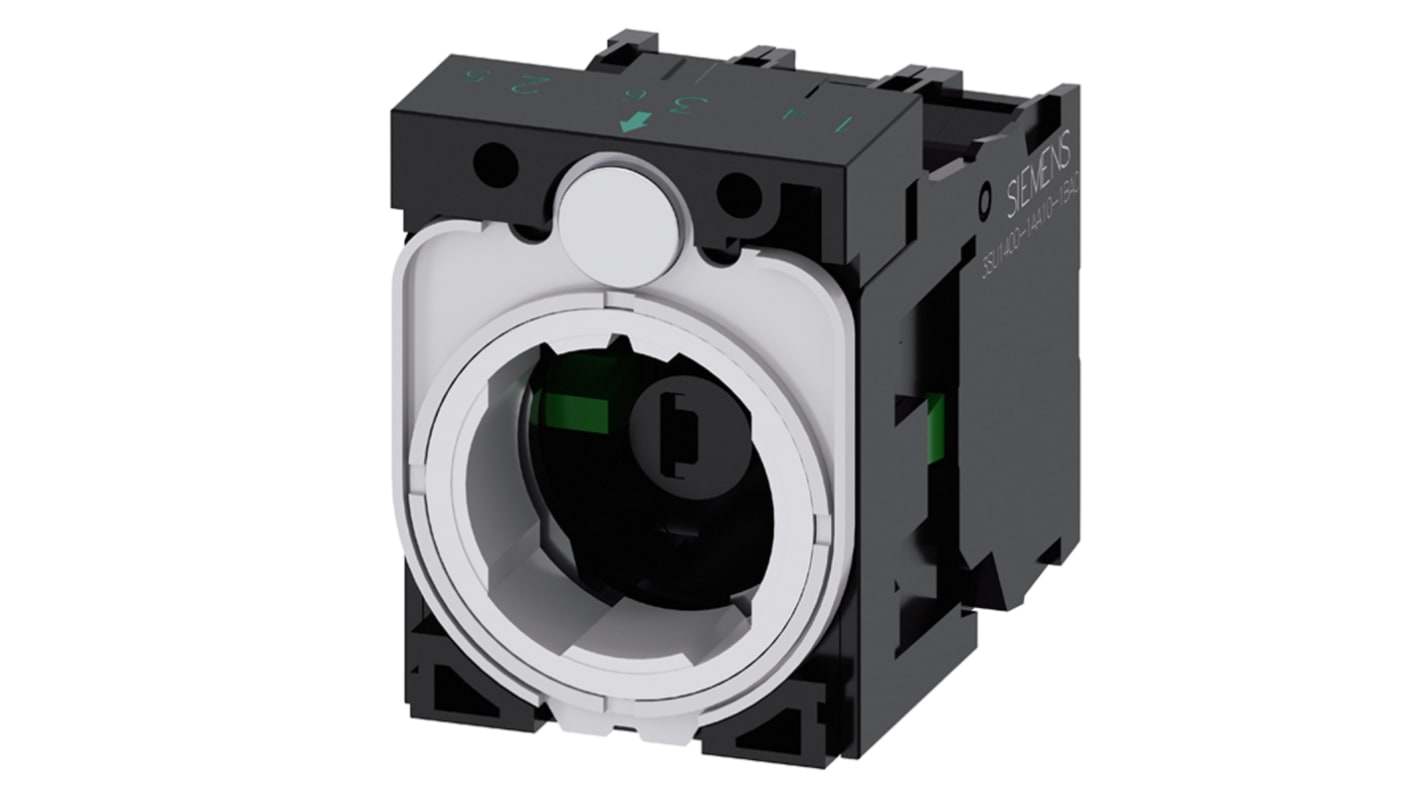 Siemens SIRIUS ACT 3SU15 Series Contact & Light Block, 6 → 24V ac/dc, 1NO + 1NC