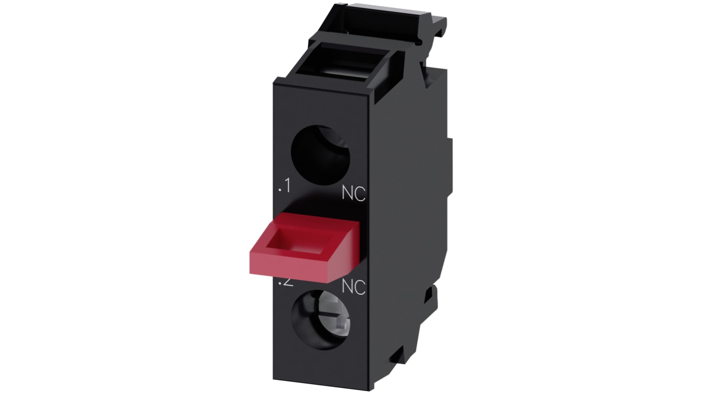 Siemens SIRIUS ACT 3SU14 Series Contact Block, 5 → 500V ac/dc, 1NC