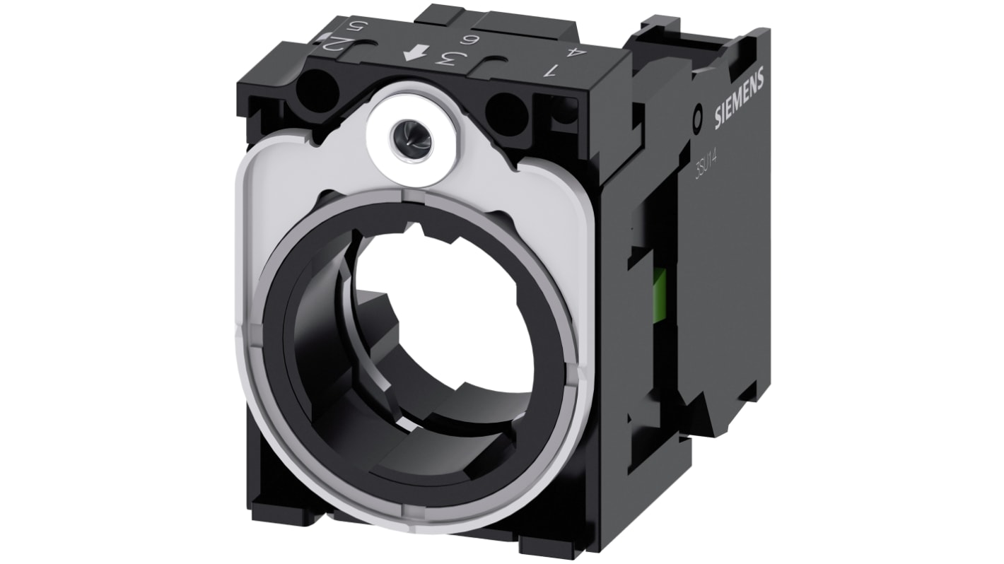 Siemens SIRIUS ACT 3SU15 Series Contact Block, 5 → 500V ac/dc, 1NO
