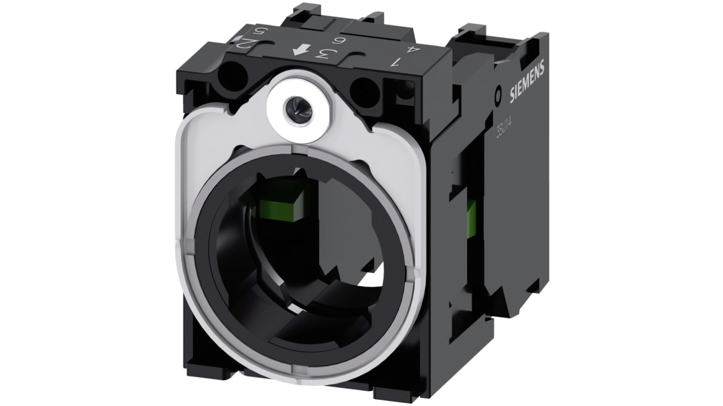 Siemens SIRIUS ACT 3SU15 Series Contact Block, 5 → 500V ac/dc, 1 NO + 1 NO