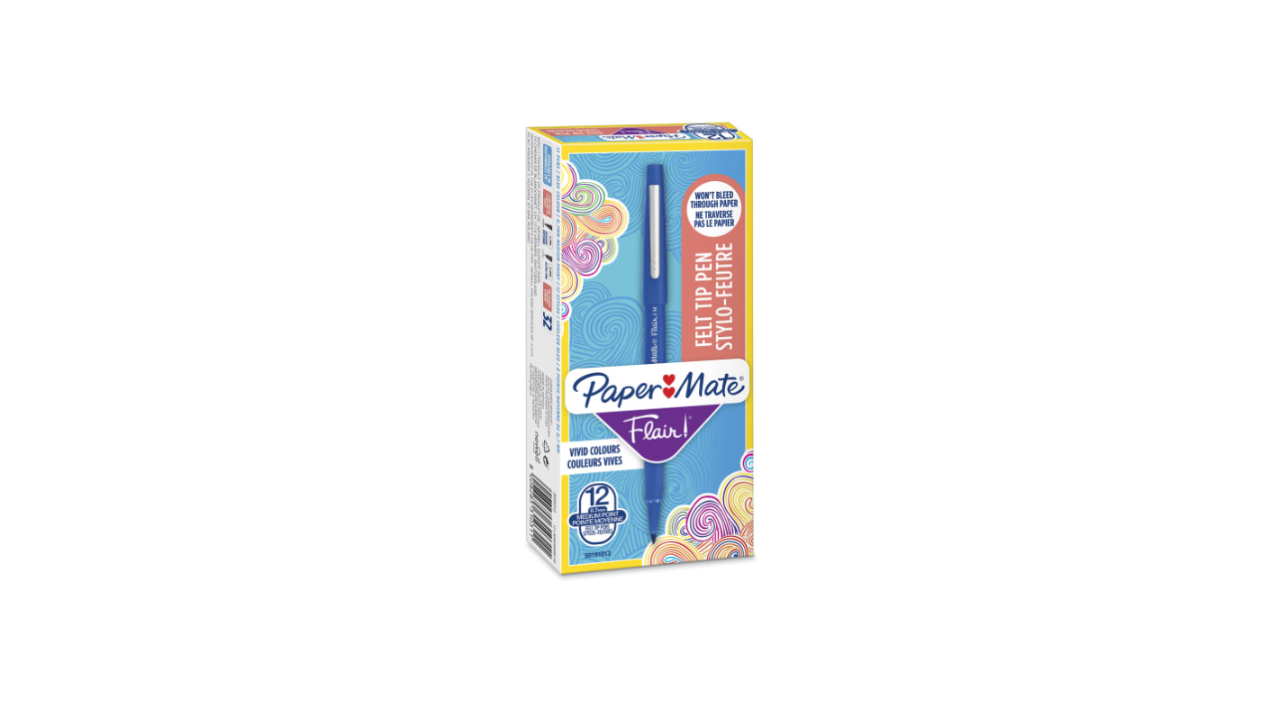 Paper Mate Blue Ball Point Pen, 1 mm Tip Size