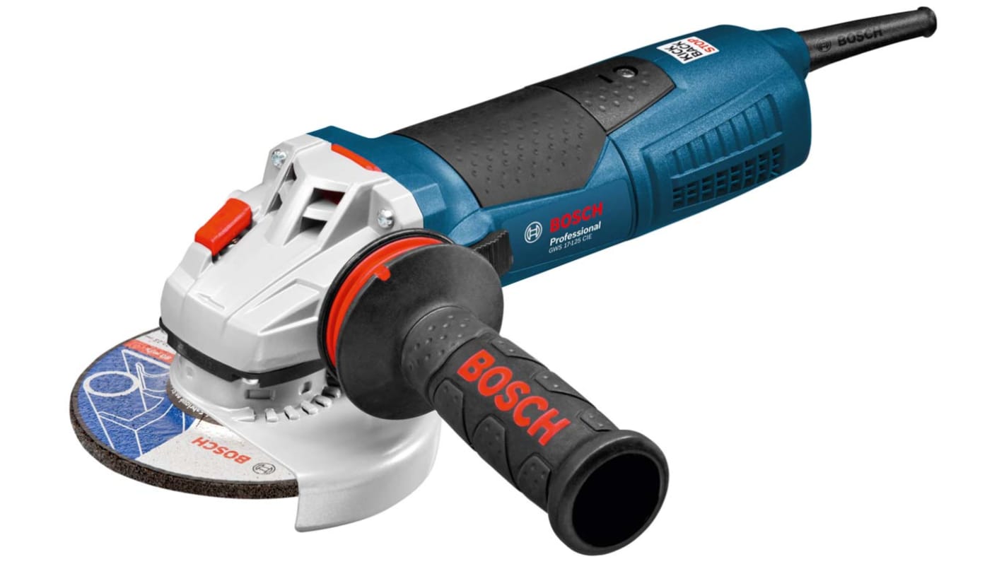 Bosch GWS 17-125 CIE 125mm Corded Angle Grinder, Euro Plug