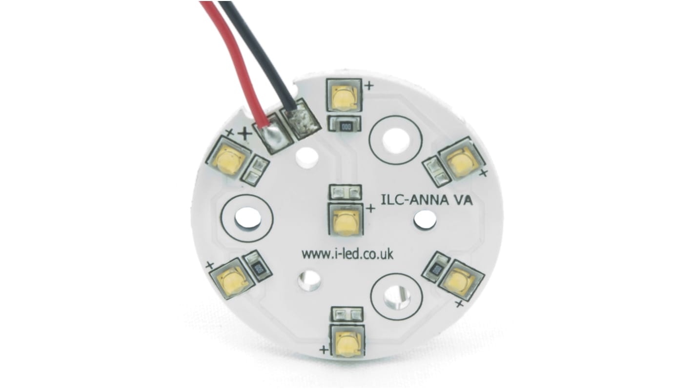 ILS ILC-ONA7-NUWH-SC211-WIR200., OSLON 80 PowerAnna Coin LED Array, 7 White LED (4000K)