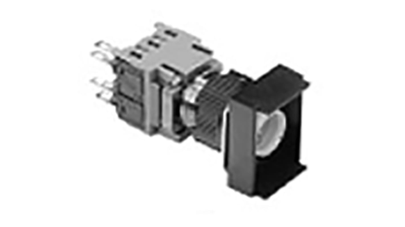 TE Connectivity Illuminated Push Button Switch, Momentary, Panel Mount, 16mm Cutout, SPST, 24 V dc, 250V ac, IP65