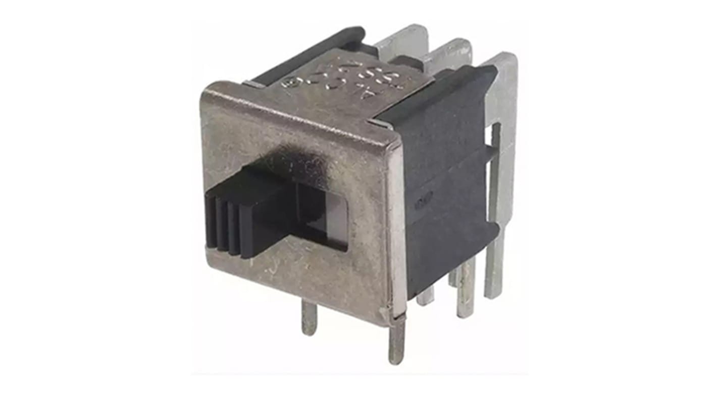 TE Connectivity Through Hole Slide Switch DPDT Latching 20 mA Slide