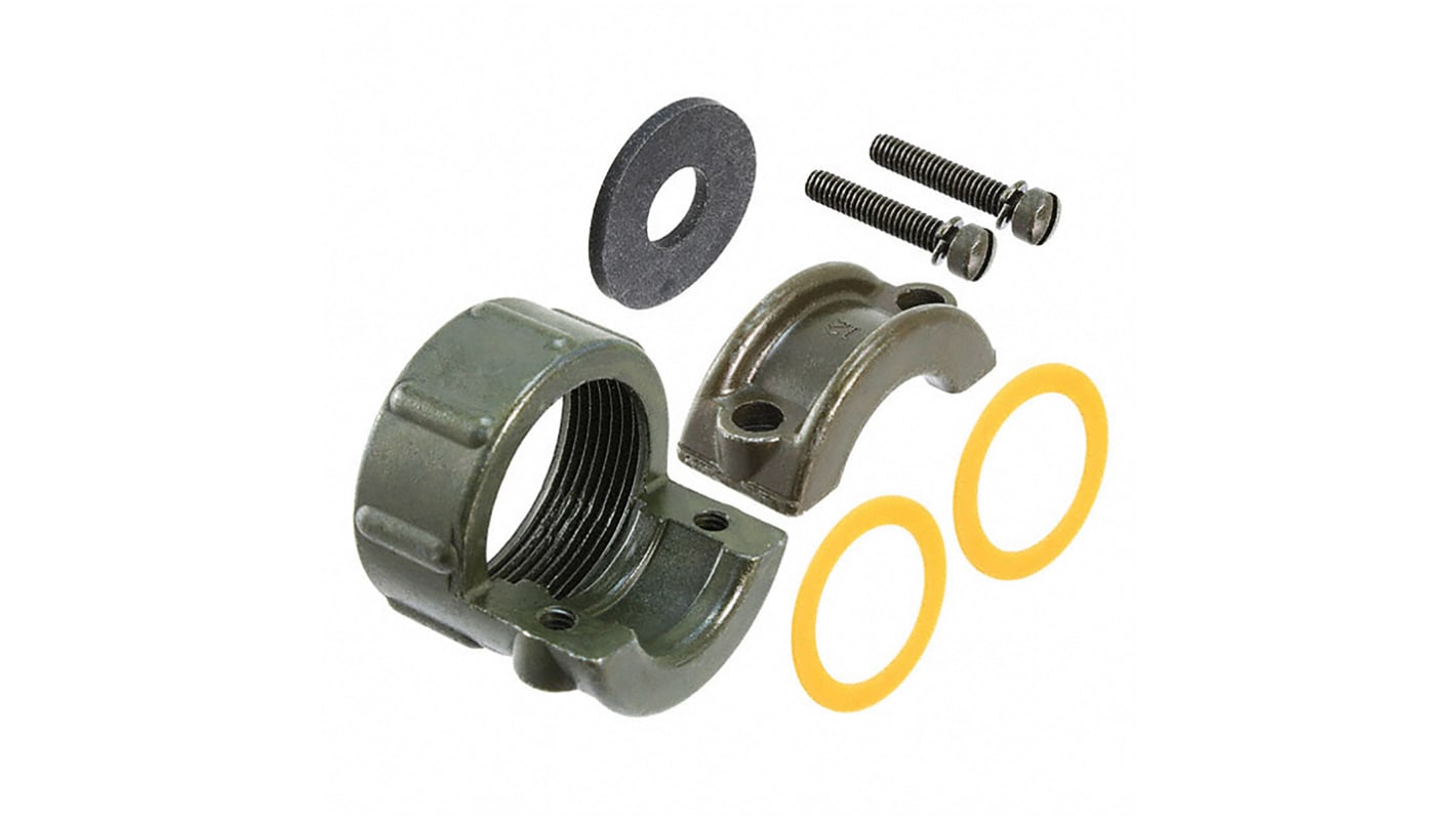 Amphenol Aerospace, MS 7 Way Cable Mount MIL Spec Circular Connector PlugGreen, Pin Contacts,Shell Size 24, Threaded,