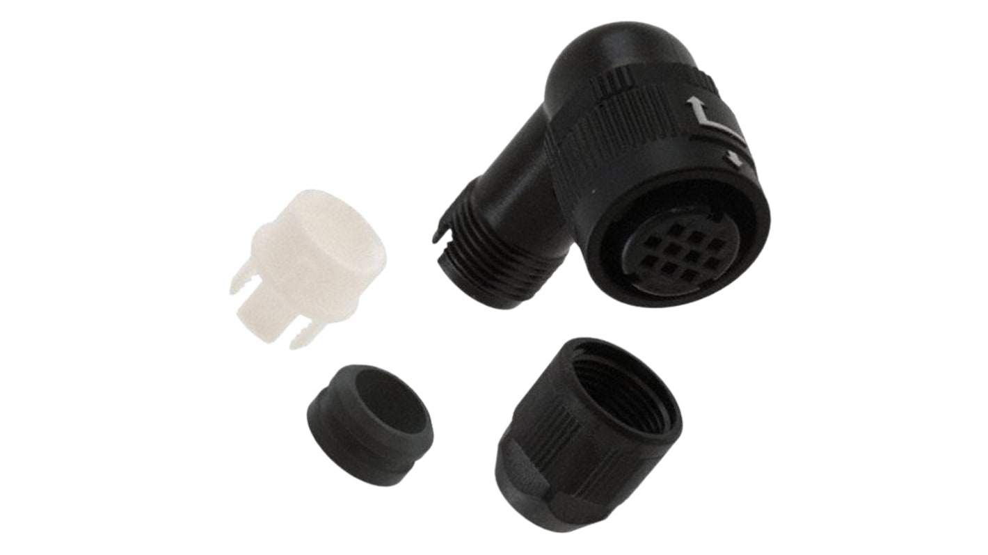 Hirose Circular Connector, 10 Contacts, Cable Mount, Miniature Connector, Plug, Female, IP67, IP68, HR34B Series