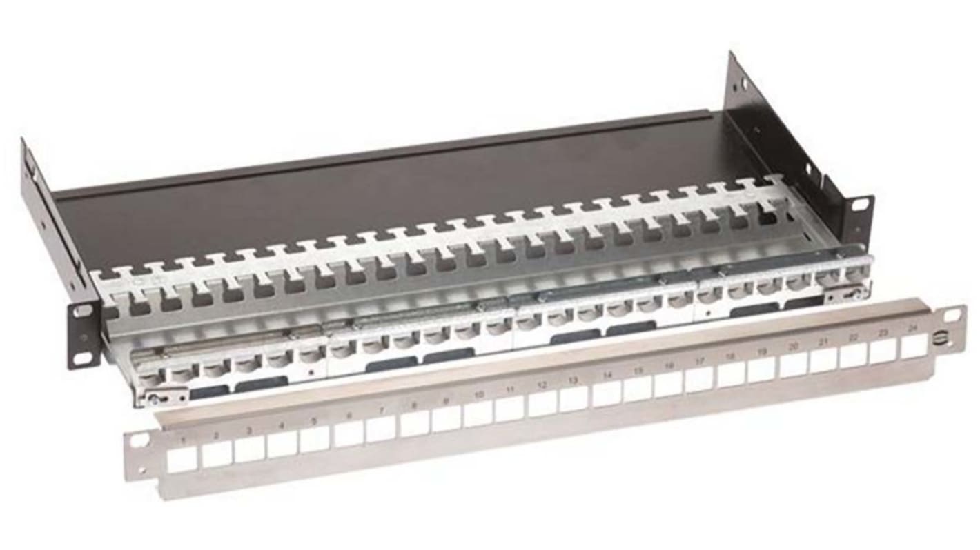 Harting Cat6a 24 Port RJ45 RJ Patch Panel 1U