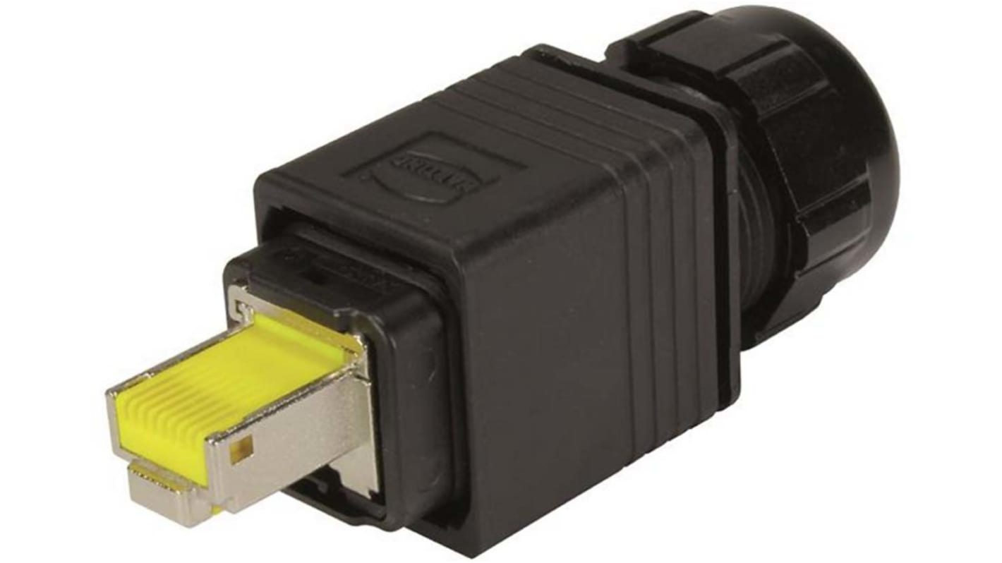 Conector RJ HARTING serie Ha-VIS preLink, interfaz RJ45, de Cat6a, apantallamiento STP