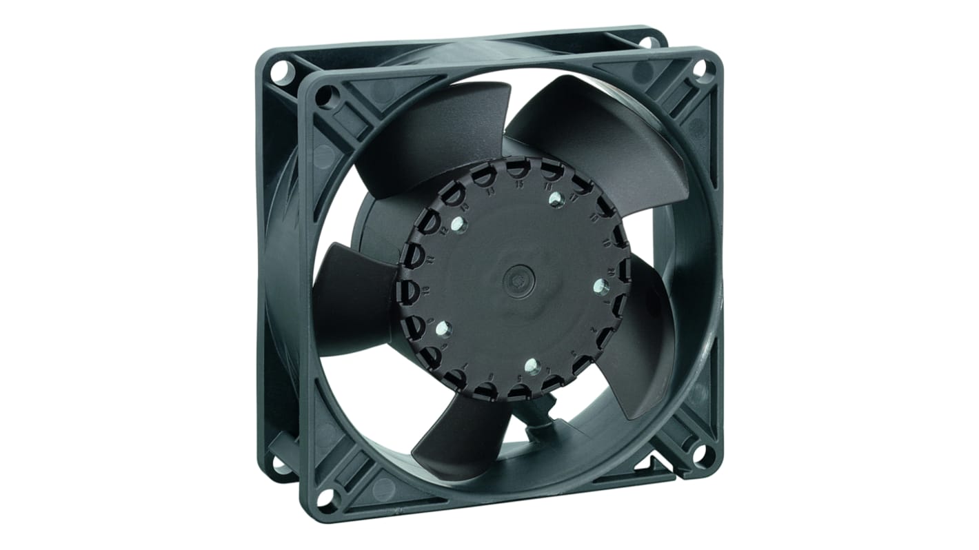 ebm-papst 3300 N - S-Panther Series Axial Fan, 48 V dc, DC Operation, 80m³/h, 1.8W, 92 x 92 x 32mm