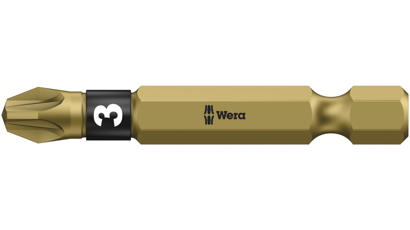 Wera Pozidriv Screwdriver Bit, PZ3 Tip