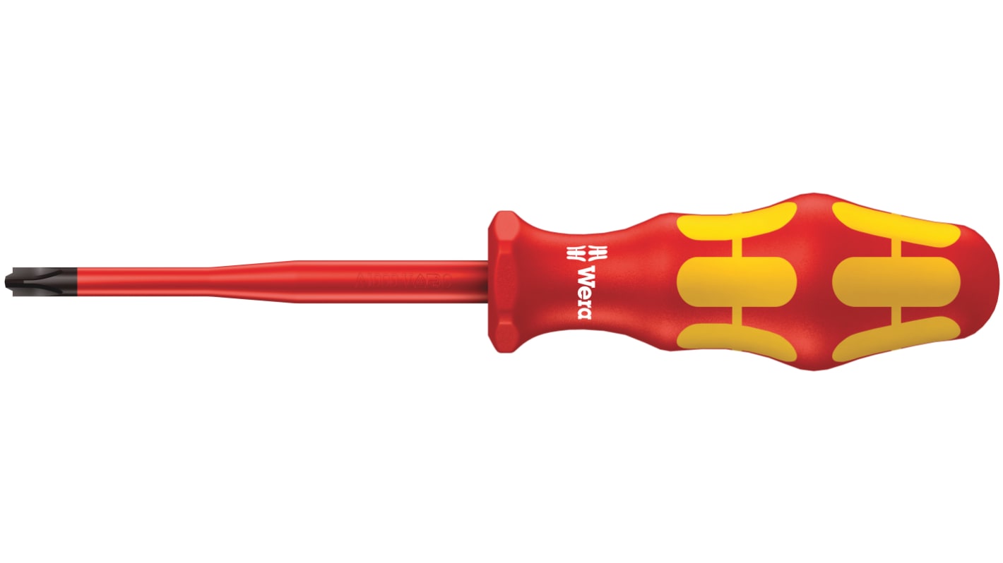 Wera Phillips Insulated Screwdriver, PlusMinus PH1 Tip, 80 mm Blade, VDE/1000V, 178 mm Overall