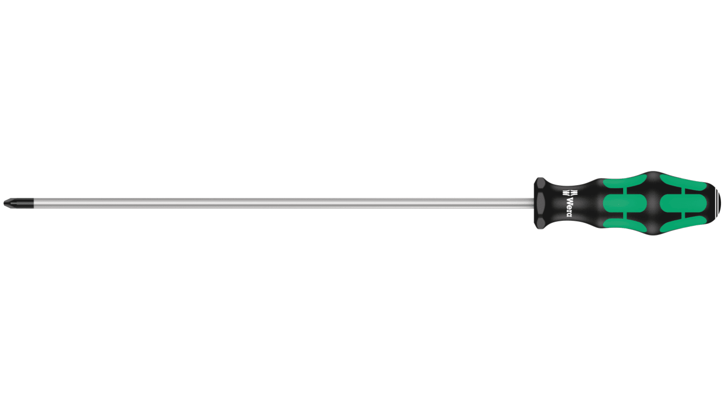 Wera Pozidriv  Screwdriver, PZ2 Tip, 300 mm Blade, 405 mm Overall