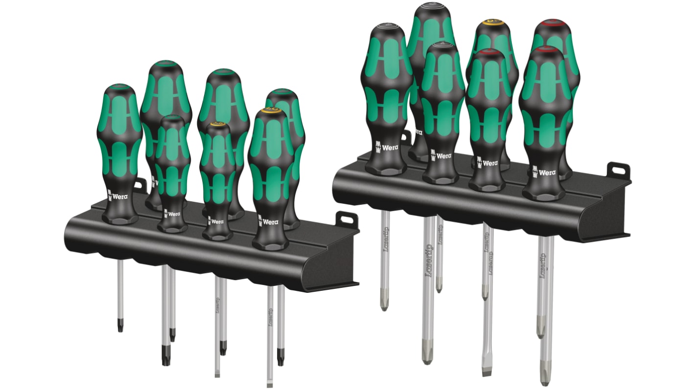 Wera Phillips; Pozidriv; Slotted; Torx Screwdriver Set, 14-Piece