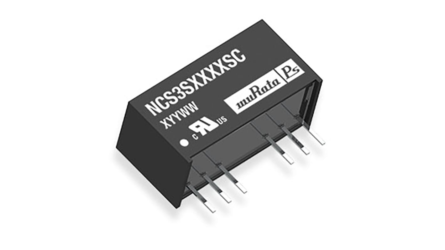 Murata Power Solutions NCS3 DC-DC Converter, 12V dc/ 250mA Output, 9 → 36 V dc Input, 3W, Through Hole, +85°C