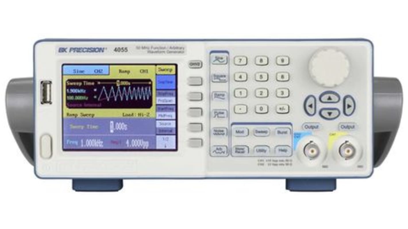 Générateur de fonctions, BK Precision, BK4055, 25 (Square) MHz, 50 (Sine) MHz, Etalonné RS