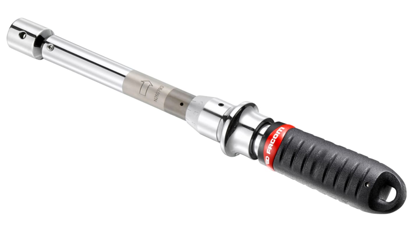 Facom Click Torque Wrench, 5 → 25Nm, Square Drive, 14 x 18 mm, 9 x 12 mm Insert