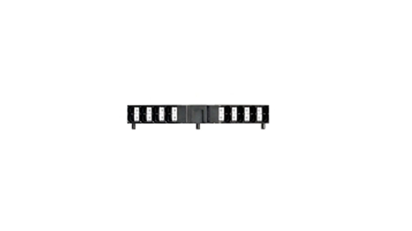 Weidmuller P Series Black DIN Rail Terminal Block, Quadruple-Level, Push In Termination