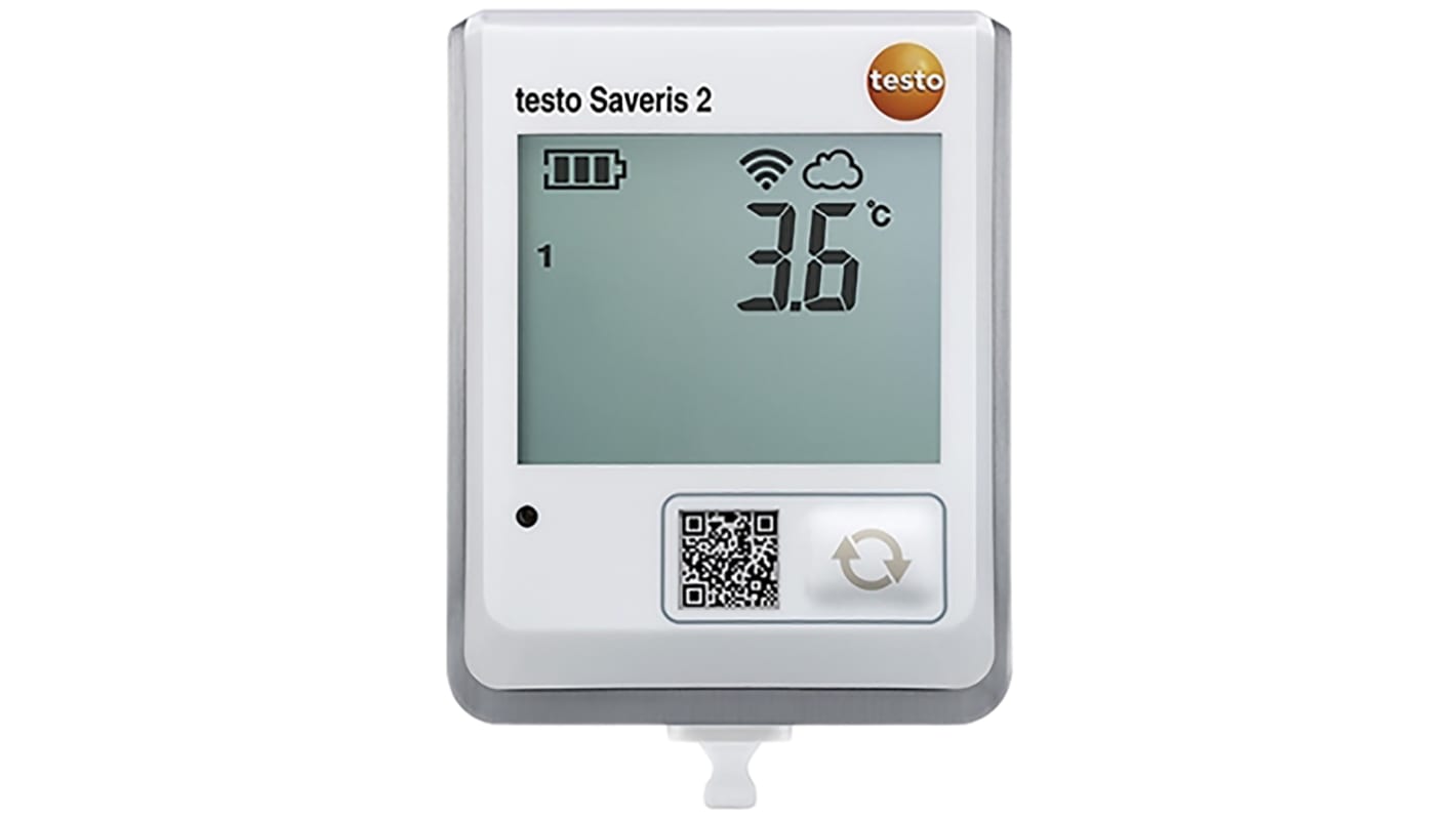 Registrador de datos Testo Saveris 2-T1, para Temperatura, con alarma, display LCD, interfaz USB