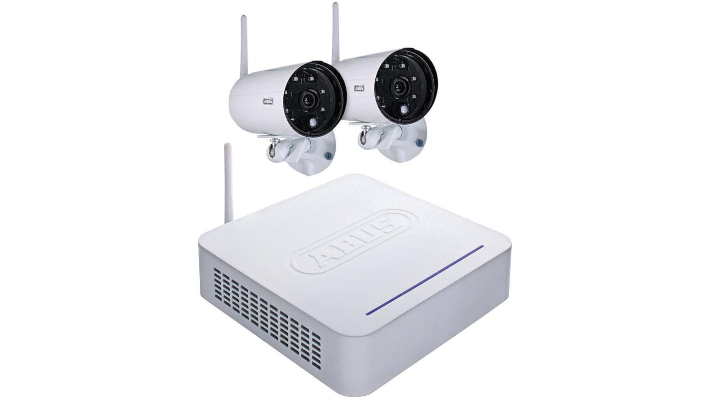 ABUS Indoor, Outdoor IR CCTV System, 4 Camera Connections, IP