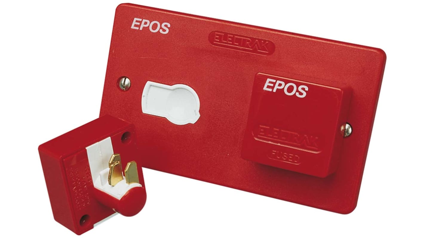 Connettore maschio e connettore femmina di rete Electrak Maschio, UK, Montaggio su cavo, 13A