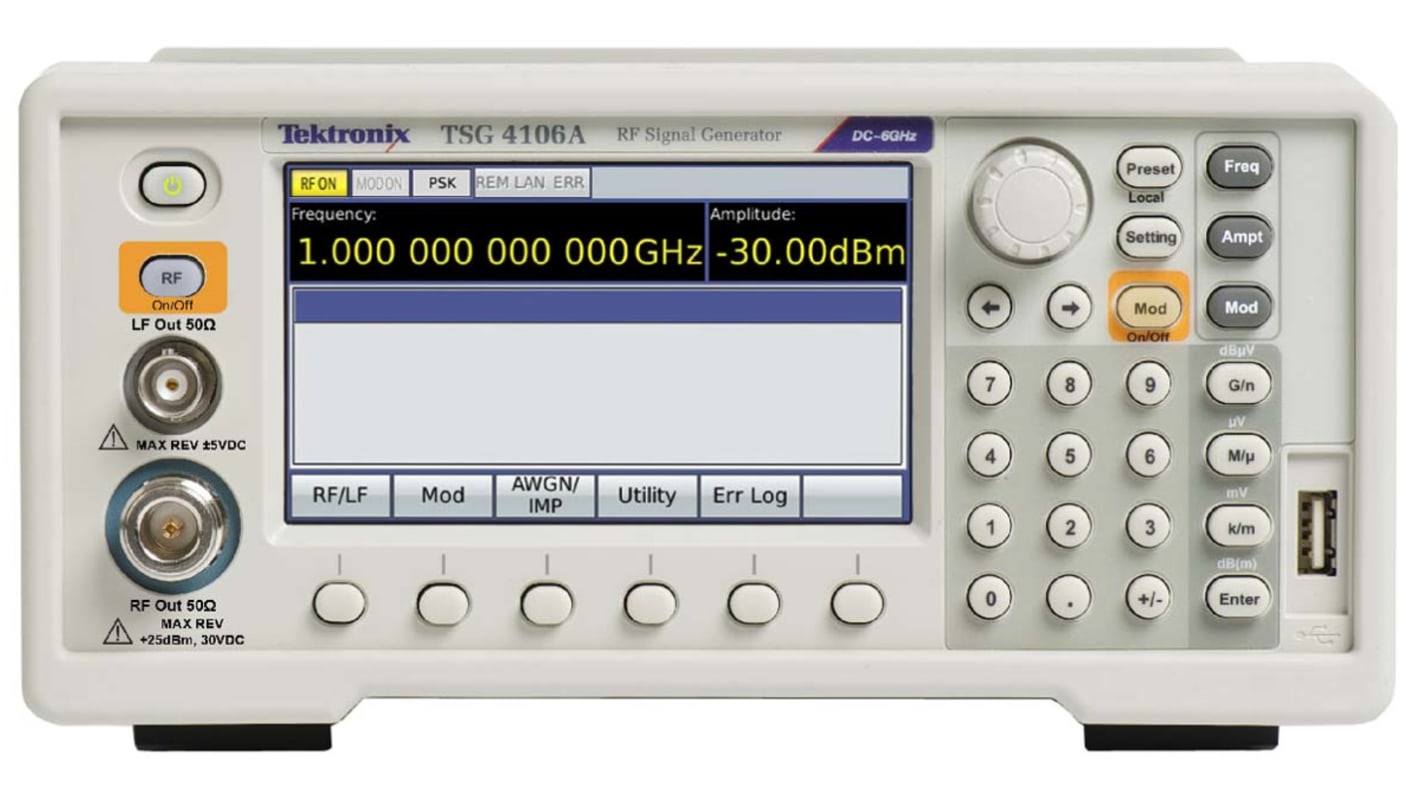 Tektronix TSG4104A HF-Signalgenerator 950kHz → 4GHz, Ethernet, GPIB, RS232, USB