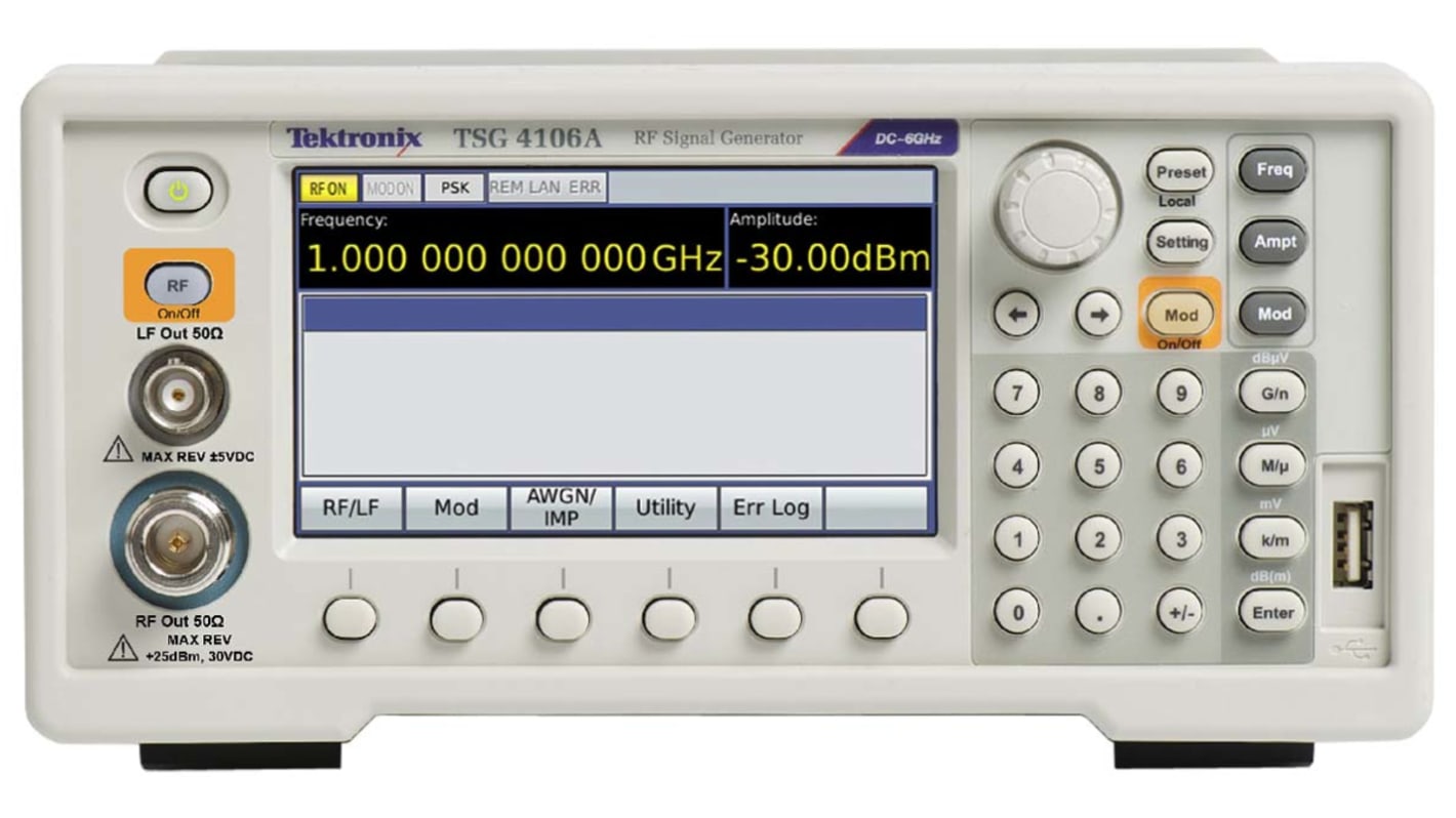 Tektronix TSG4104A HF-Signalgenerator 950kHz → 4GHz, Ethernet, GPIB, RS232, USB