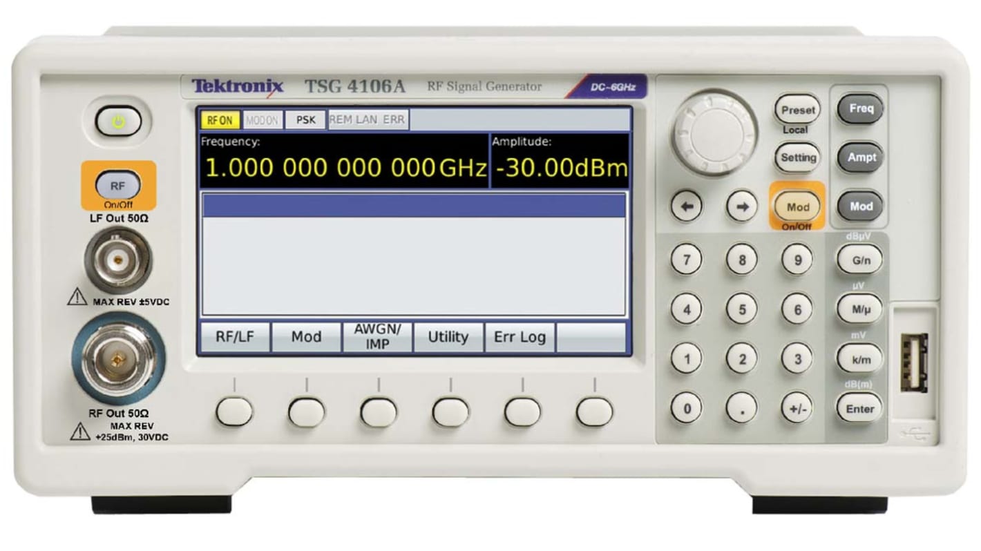 Générateur de signaux RF Tektronix TSG4106A de 950kHz à 6GHz