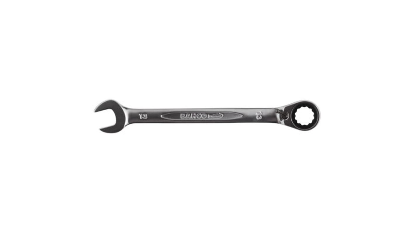 Bahco Ratchet Spanner, 11mm, Metric, Double Ended, 165 mm Overall