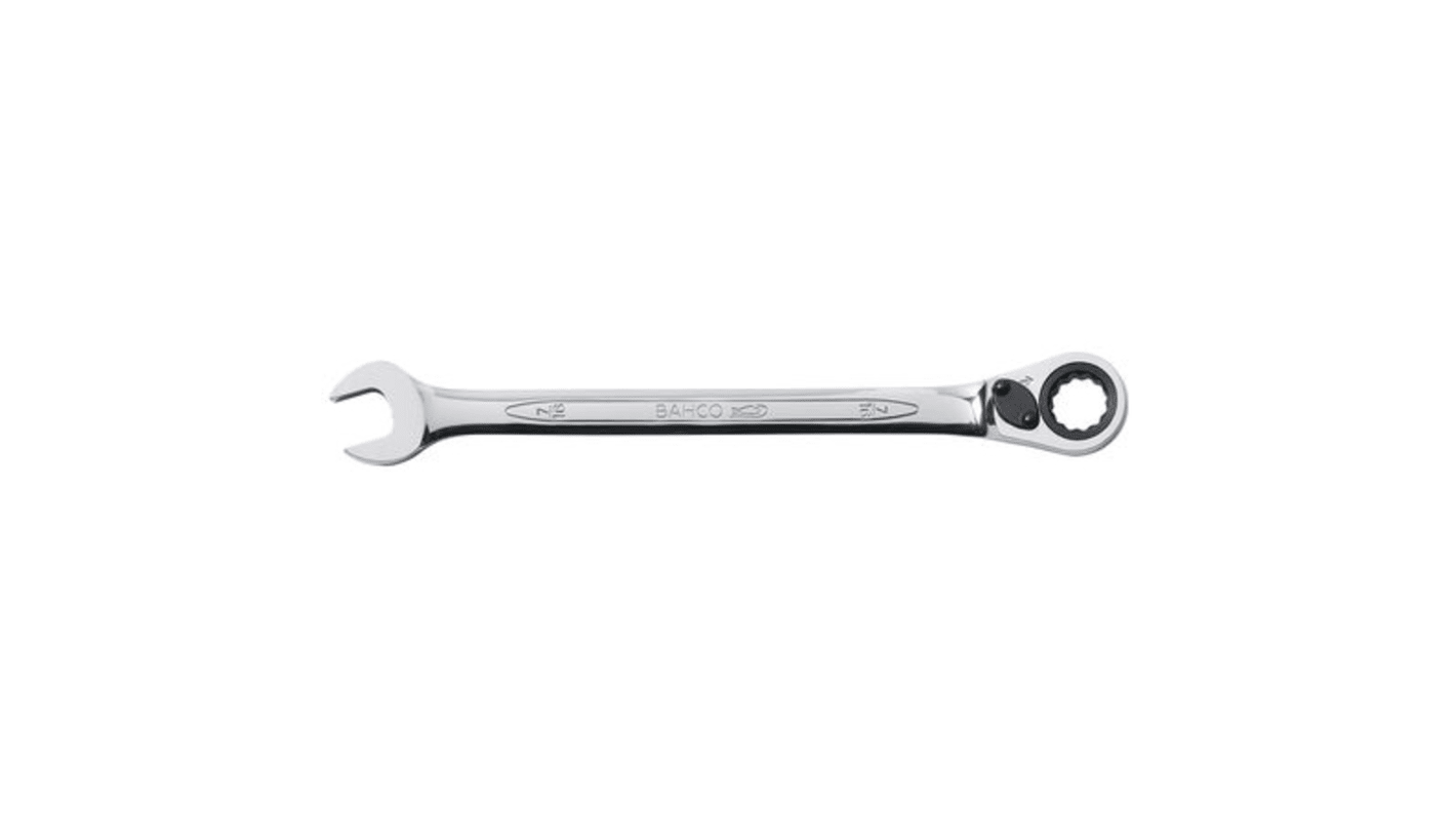 Bahco Ratchet Spanner, 1/2in, Imperial, Double Ended, 178 mm Overall