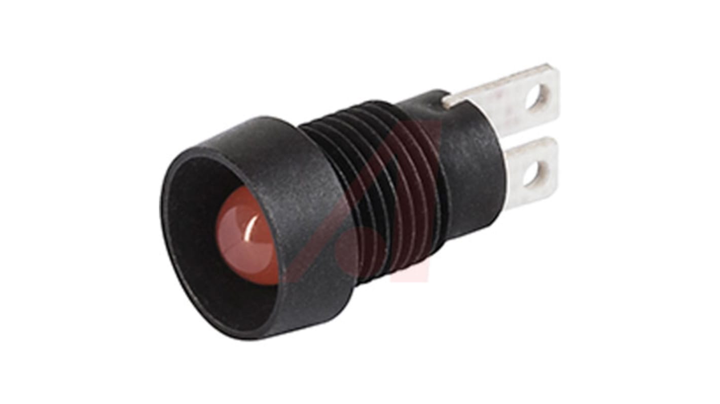 Schurter Red Panel LED, 24V, 6.4mm Mounting Hole Size, IP67