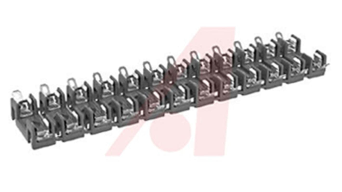 Littelfuse Sikringsblok, Panelmontering, 6.3 x 32mm, 30A, Patron 12, Termoplast, -40 → +85 °C, 03540012ZXGY 300V