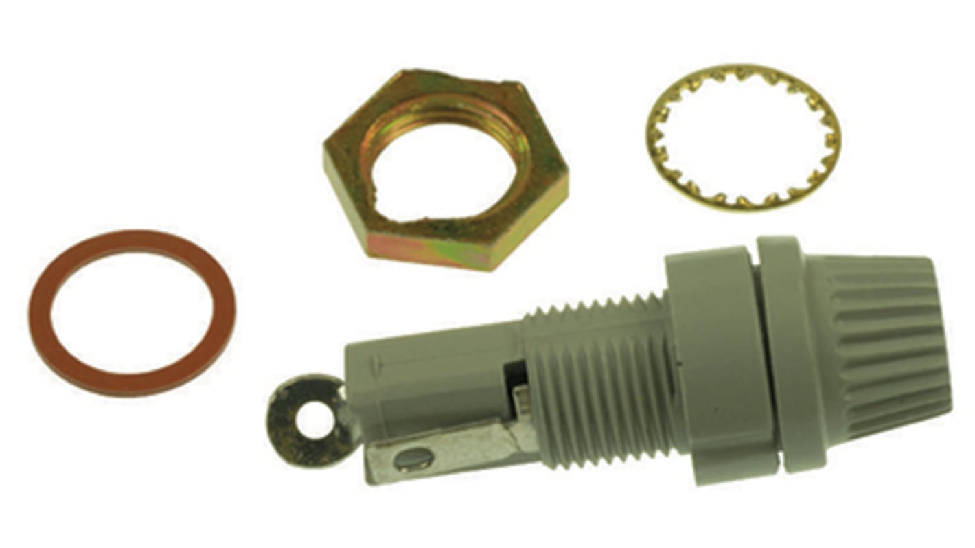 Littelfuse 20A Panel Mount Fuse Holder for 6.3 x 32mm Fuse, 1P, 250V ac