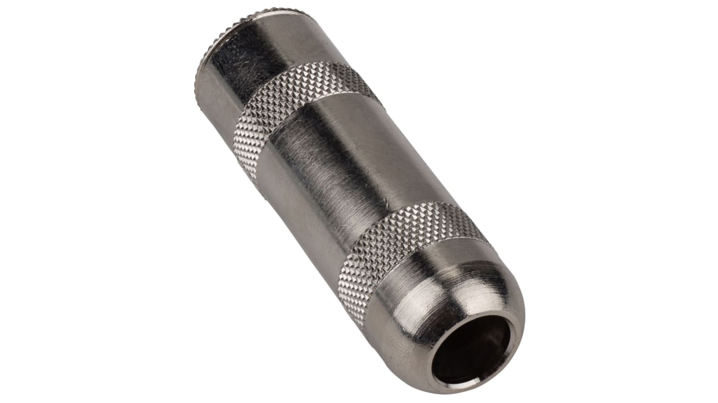 Connettore jack, 6.35 mm, Femmina, Nero, Montaggio su cavo Mono