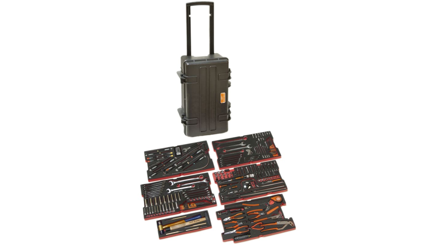 Bahco 240 Piece Heavy Duty Rigid Case Aviation Tool Kit with Box