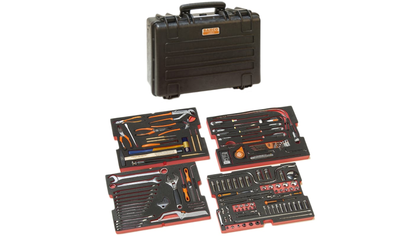 Bahco 159 Piece Mechanical Tool Kit with Case