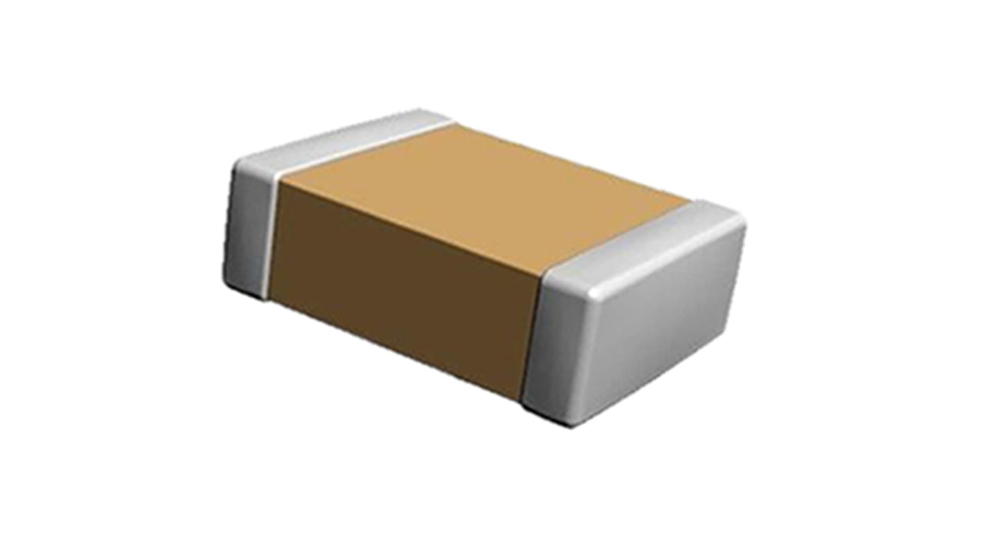 KEMET, G or R Series - 175°C, SMD MLCC, Vielschicht Keramikkondensator X7R, 100nF ±10% / 50V dc, Gehäuse 0603 (1608M)