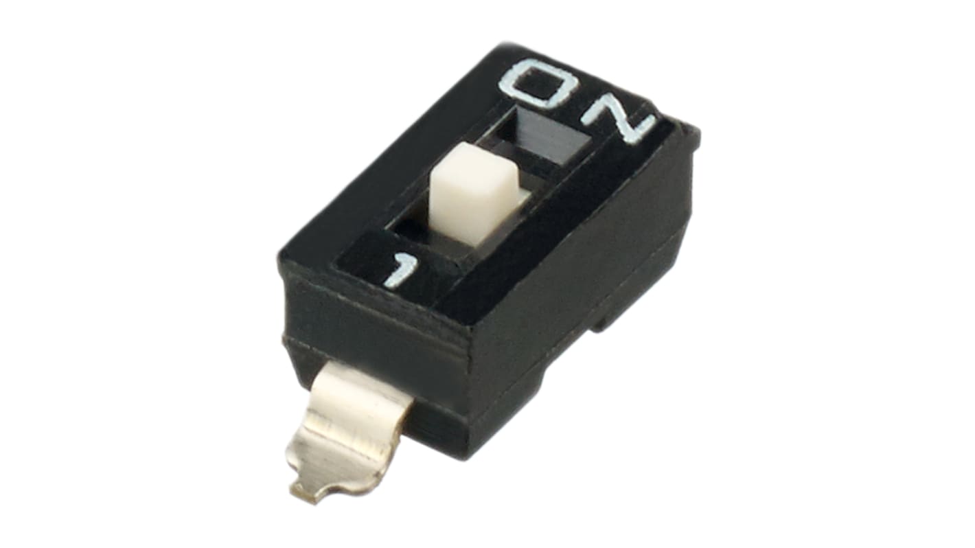 APEM 1 Way Surface Mount DIP Switch SPST, Raised Actuator Slide Actuator