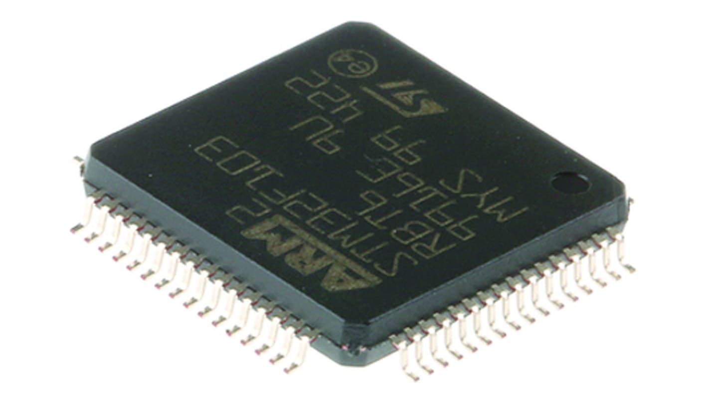 STMicroelectronics, 8bit STM8, STM8L Microcontroller, 16MHz, 64 kB Flash, 64-Pin LQFP