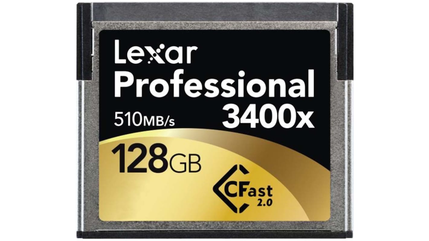 Lexar Profi Speicherkarte, 128 GB, CFast, 3400x, MLC