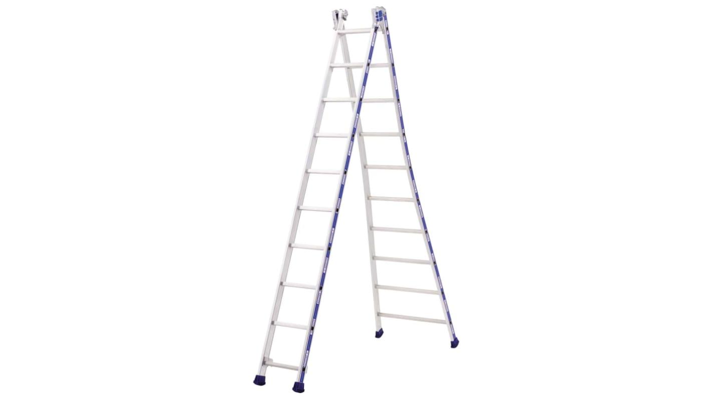 TUBESCA Aluminium Combination Ladder 10 steps 2.94m open length