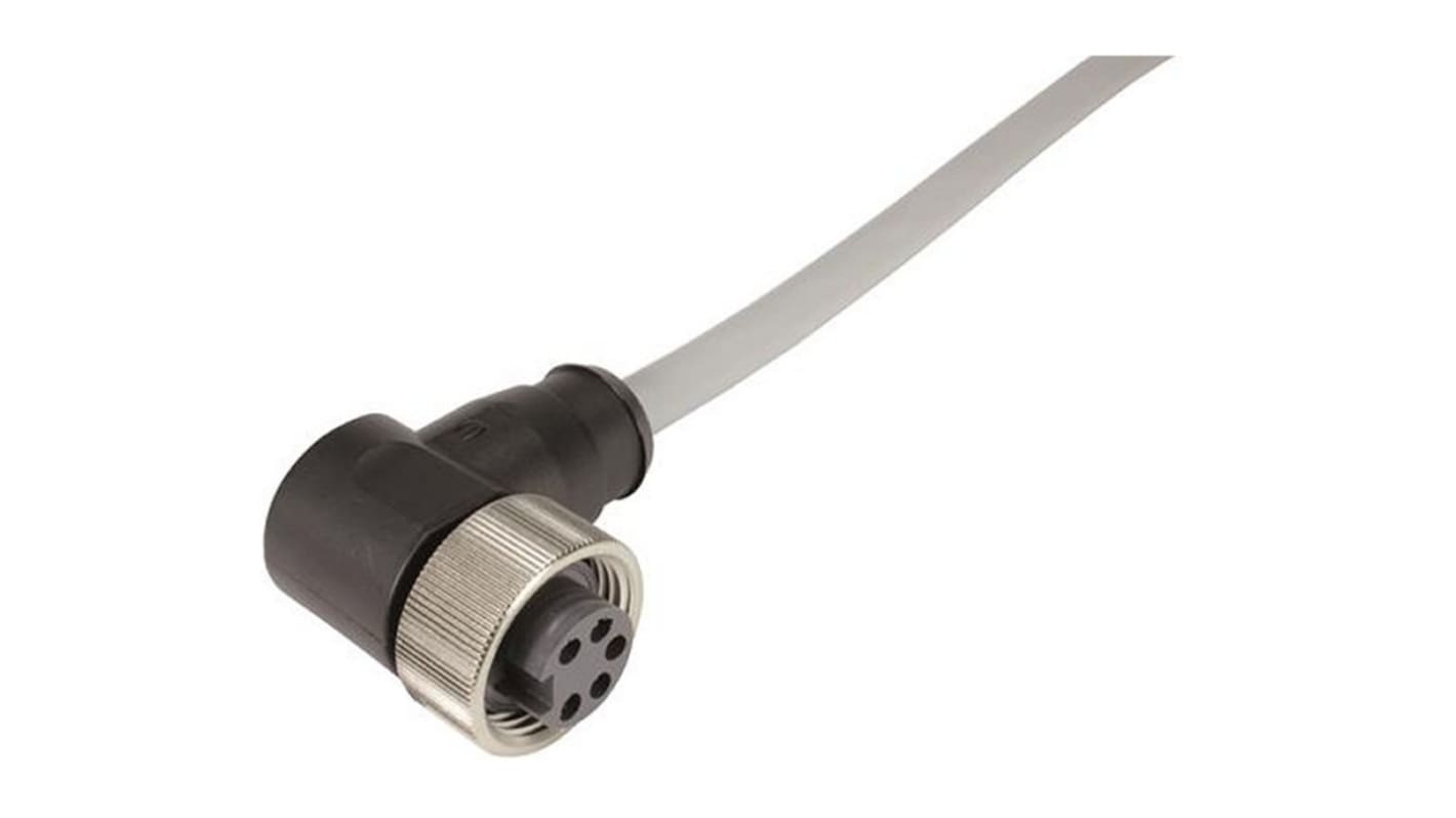 HARTING Right Angle Female 3 way M8 to Unterminated Sensor Actuator Cable, 5m