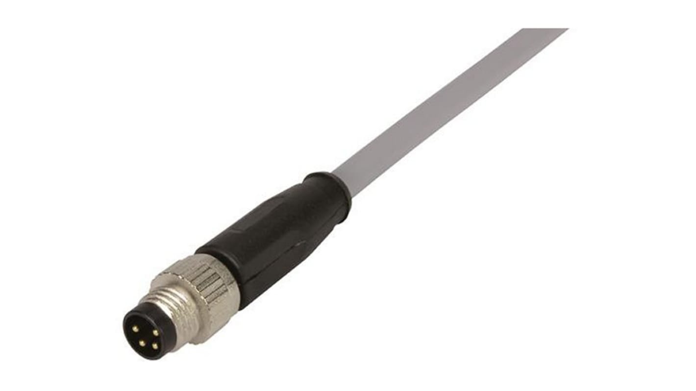 Cavo sensore/attuatore HARTING 4 cond. M8 Maschio / Senza terminazione, L. 5m