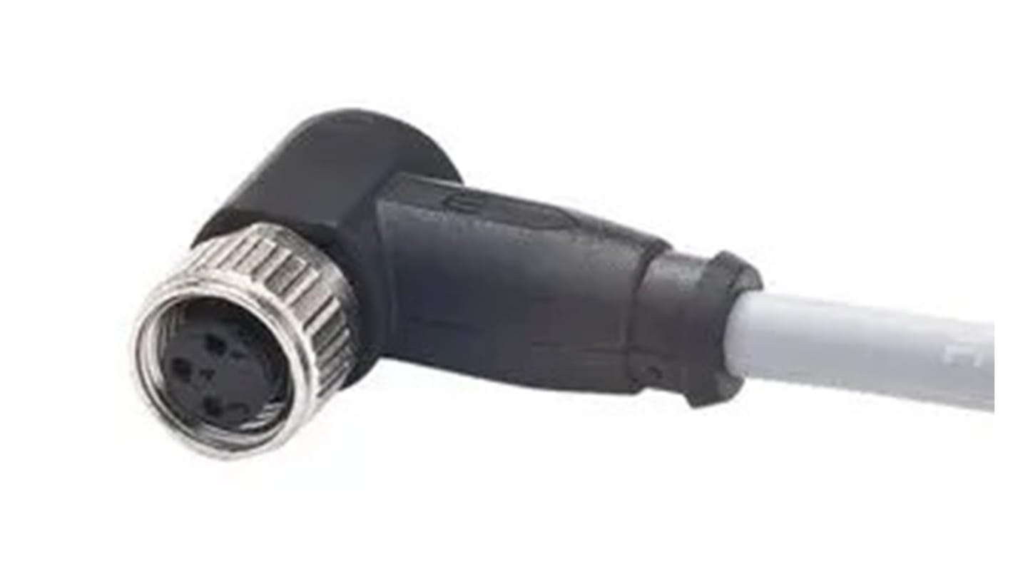 HARTING Right Angle Female 4 way M8 to Unterminated Sensor Actuator Cable, 1m