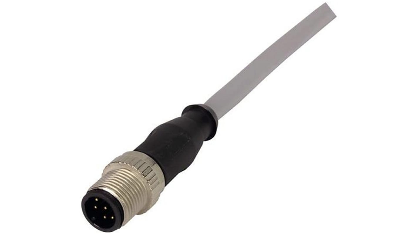 Harting Straight Male 8 way M12 to Unterminated Sensor Actuator Cable, 5m