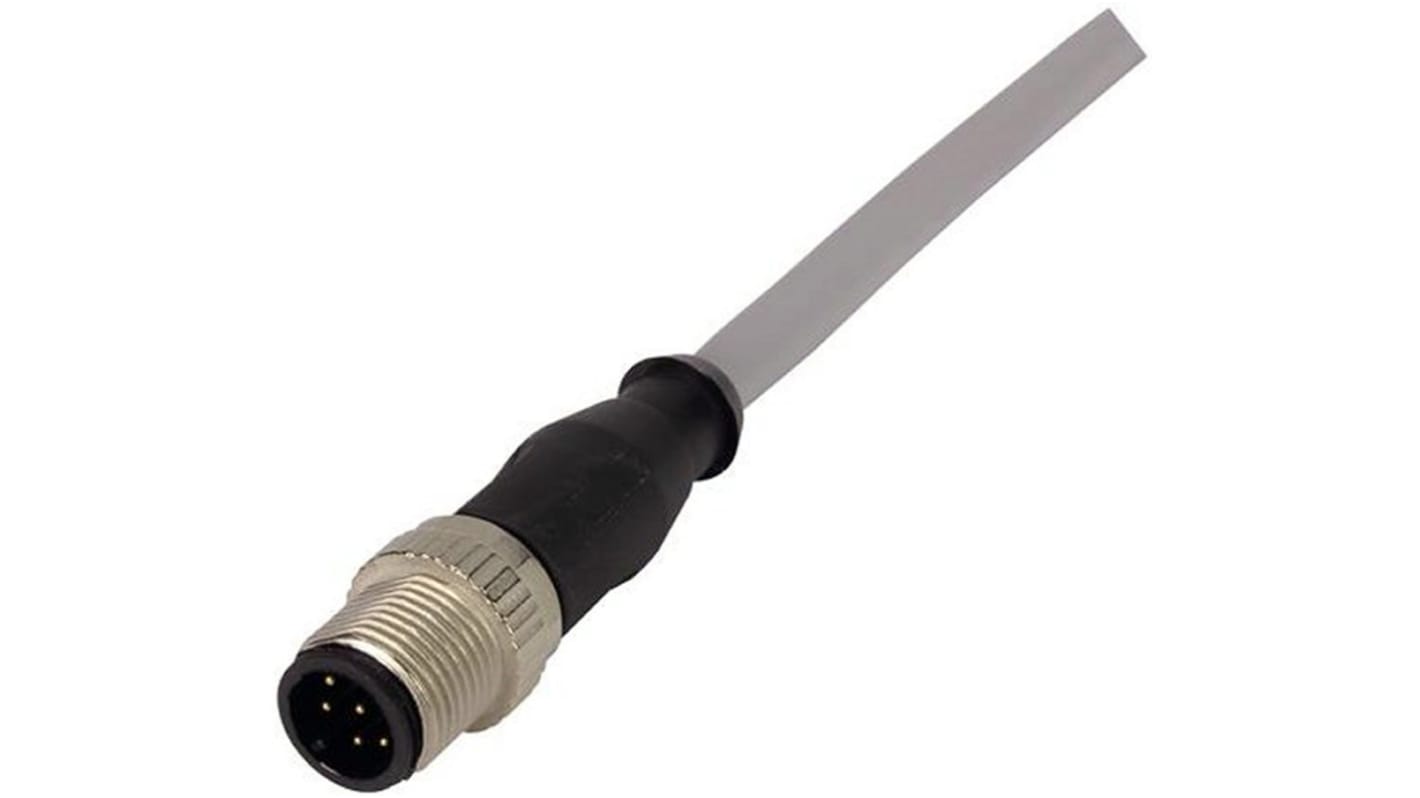 HARTING Straight Male 8 way M12 to Unterminated Sensor Actuator Cable, 10m