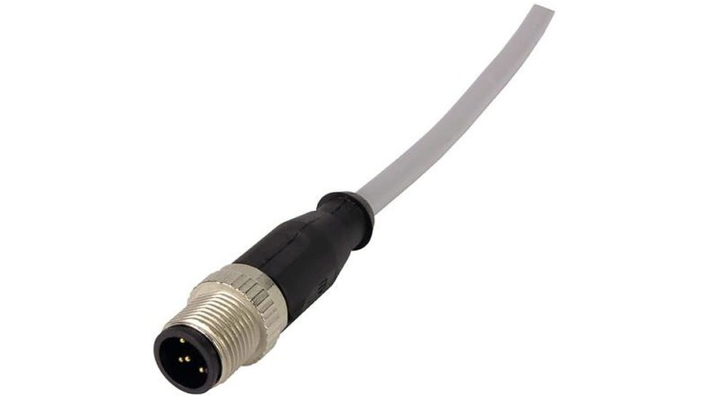 HARTING Straight Female 4 way M12 to Straight Male 4 way M12 Sensor Actuator Cable, 10m