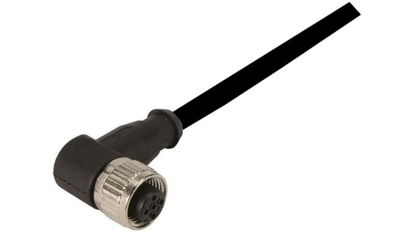 HARTING Right Angle Female 12 way M12 to Unterminated Sensor Actuator Cable, 5m